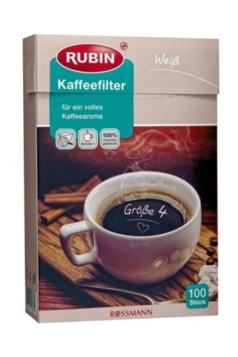 Rubin 4 Numara Filtre Kahve Kağıdı 100'lü