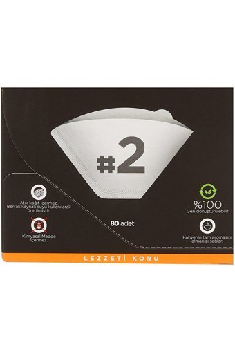 Cook 2 Numara Filtre Kahve Kağıdı 80'li