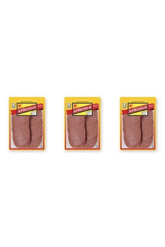 Apikoğlu Dilimli Dana Macar Salam 3x250 gr