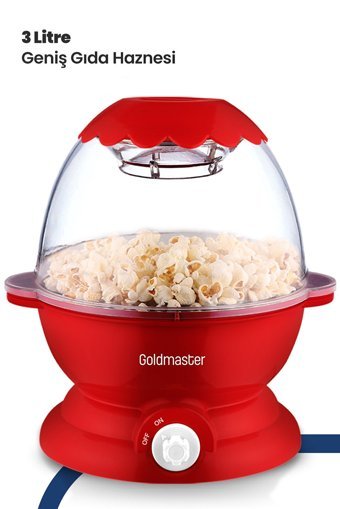 Goldmaster IN-6401 Kırmızı Mısır Patlatma Makinesi