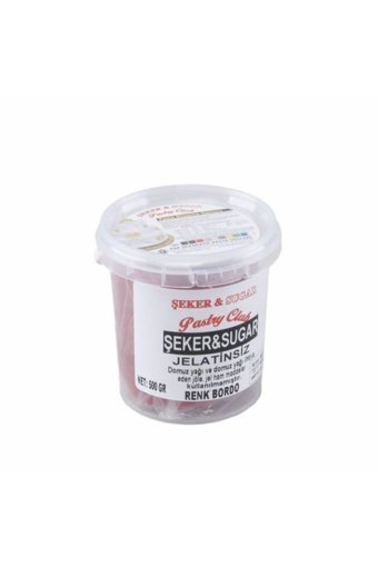 Şeker & Sugar Pastry Club Bordo Şeker Hamuru 500 gr