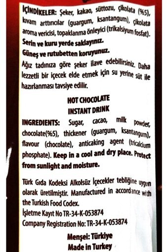 Poli Sıcak Çikolata 250 gr Tekli