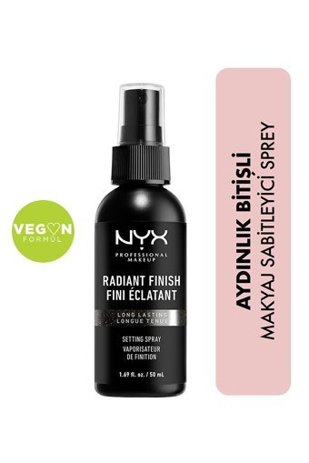 Nyx Professional Makeup Radiant Finish Parlak Makyaj Sabitleyici Sprey 50 ml