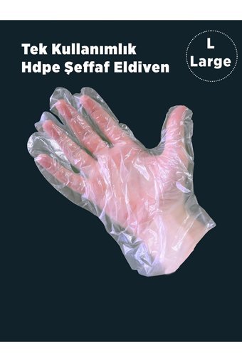 Burpak Large Temizlik Eldiveni 5x100 Adet