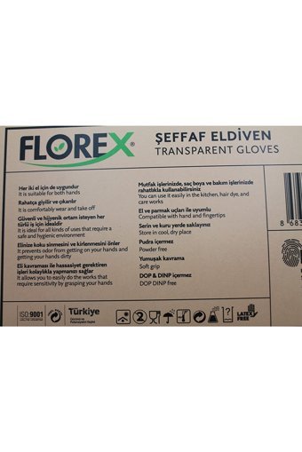 Florex Large- XLarge Temizlik Eldiveni 100 Adet