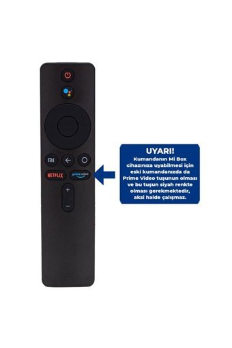 Weko Kr  HRM1789 Netflix-Prime Video Tuşlu Xiaomi Uyumlu Akıllı Mikrofonlu Uzaktan Kumanda