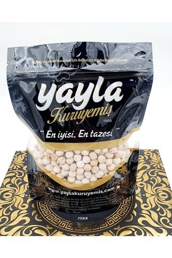 Yayla Kuruyemiş Denizli Kavrulmuş Tuzsuz Çıtır Beyaz Leblebi 250 gr