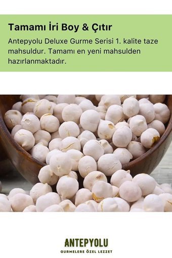 Antepyolu Denizli Kavrulmuş Tuzsuz Çıtır Beyaz Leblebi 300 gr
