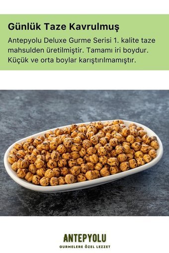Antepyolu Denizli Kavrulmuş Tuzsuz Çıtır Sarı Leblebi 300 gr