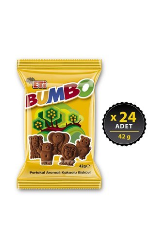 Eti Bumbo Portakallı Bisküvi 24x42 gr