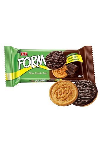 Eti Form Bitter Çikolatalı Bisküvi 24x50 gr