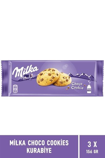 Milka Choco Cookies Çikolatalı Bisküvi 3x156 gr