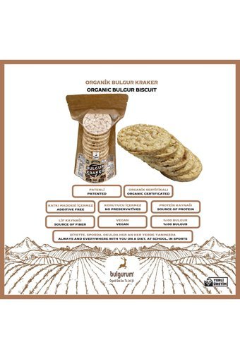 Bulgurum Organik Bulgurlu Bisküvi 3x90 gr