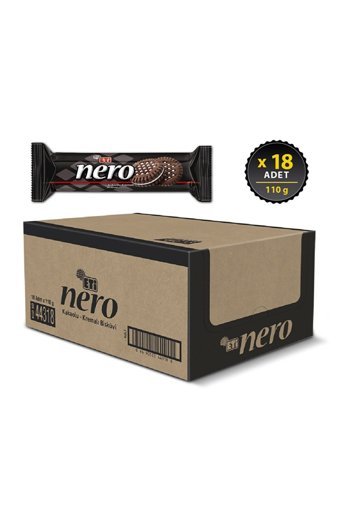 Eti Nero Kakaolu Kremalı Bisküvi 18x110 gr