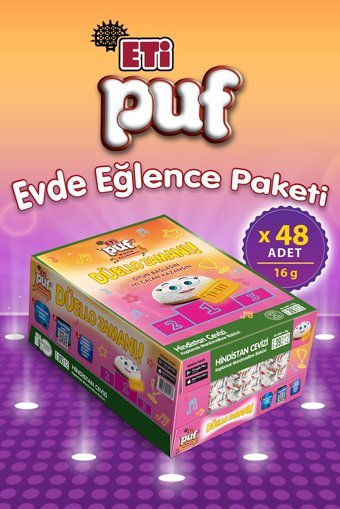 Eti Puf Hindistan Cevizli Bisküvi 48x16 gr