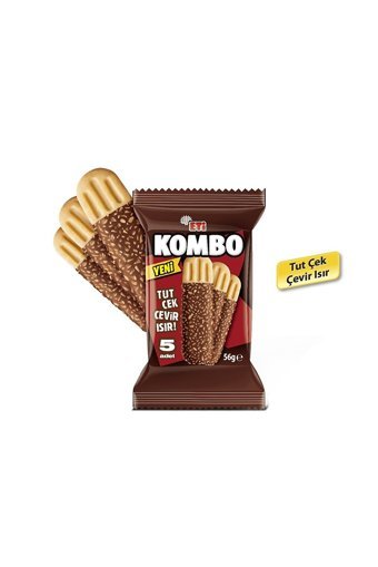 Eti Kombo Çikolatalı Hindistan Cevizli Bisküvi 18x56 gr