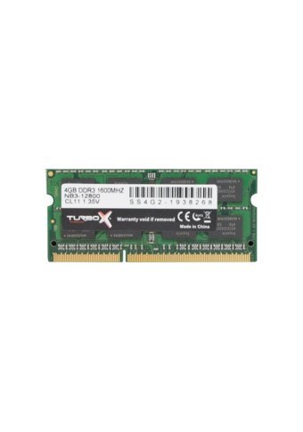 Turbox Race Lap S 4 GB DDR3 1x4 1600 Mhz Ram