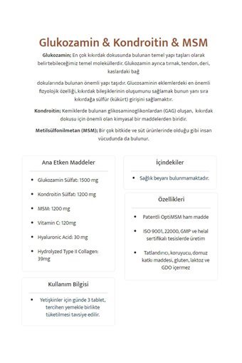 Wiselab Glukozamin Tablet 90 Adet