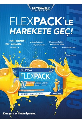 Nutrawell Flexpack Kolajenli Glukozamin Saşe 30 Adet