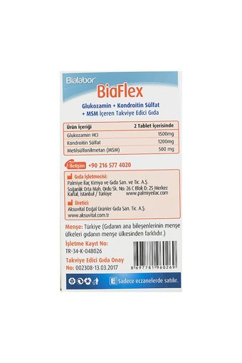 Bialabor Biaflex Glukozamin Tablet 60 Adet