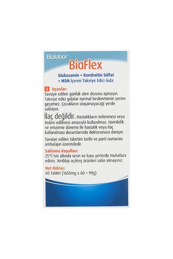 Bialabor Biaflex Glukozamin Tablet 60 Adet