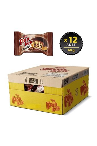 Eti Popkek Çikolatalı Kek 12x60 gr