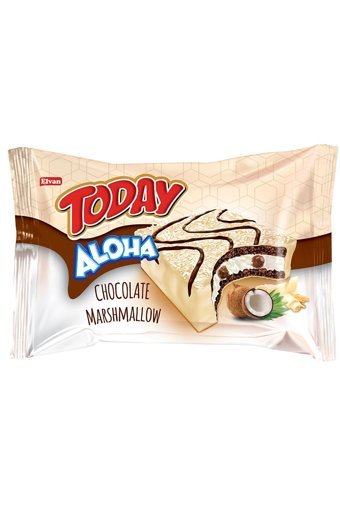 Elvan Aloha Beyaz Çikolatalı Kek 24x35 gr