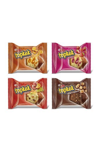 Eti Topkek Fındıklı-Kakaolu Kek 24x35 gr