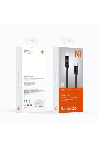 Mcdodo CA-1030 Type C Kablolu Muadil Şarj Aleti Siyah