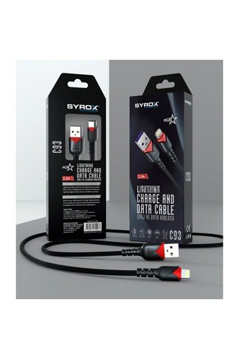 Syrox iPhone Lightning Kablolu Muadil Şarj Aleti Beyaz
