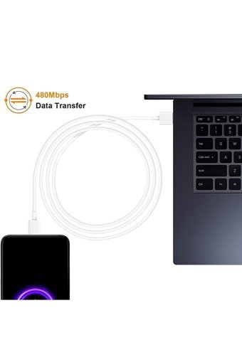 Okyanustech Xiaomi Redmi Note 10 S Pro-11 S Pro Plus-12 T Pro Lite Type C Kablolu Hızlı Şarj Muadil Şarj Aleti Beyaz