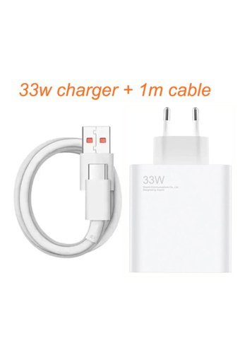 Ticaret Adası Xiaomi Type C Kablolu 33 W Hızlı Şarj Orjinal Şarj Aleti Beyaz