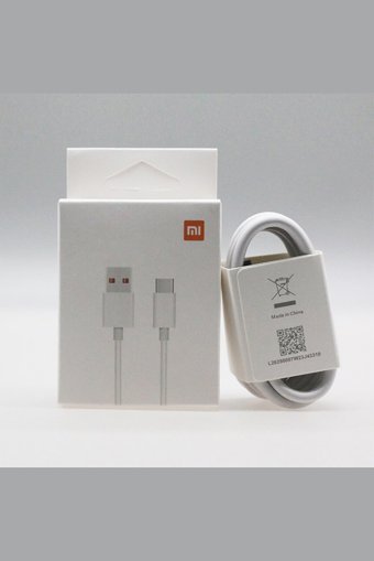 Xiaomi Samsung-Huawei-Xiaomi-Oppo Type C Kablolu Hızlı Şarj Orjinal Şarj Aleti Beyaz