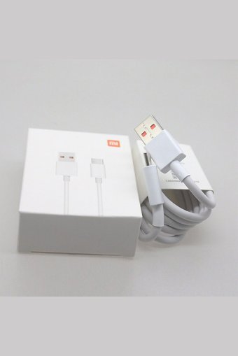 Xiaomi Samsung-Huawei-Xiaomi-Oppo Type C Kablolu Hızlı Şarj Orjinal Şarj Aleti Beyaz