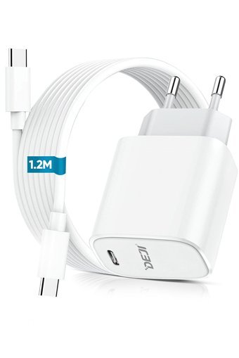 Deji Galaxy A70-A80-A90-A71-A52-A52s-A72-A23-A33-A53-A73 Type C Kablolu Hızlı Şarj Muadil Şarj Aleti Beyaz
