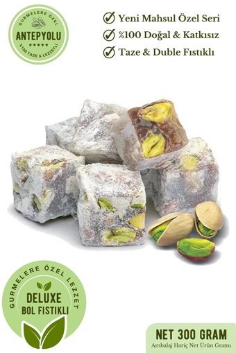 Antepyolu Antep Fıstıklı Lokum 300 gr