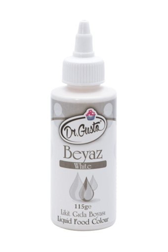 Dr. Gusto Beyaz Su Bazlı Sıvı Gıda Boyası 115 gr