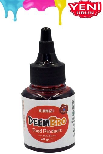 Deembro Kırmızı Mavi Sarı Sıvı Gıda Boyası 3x60 gr