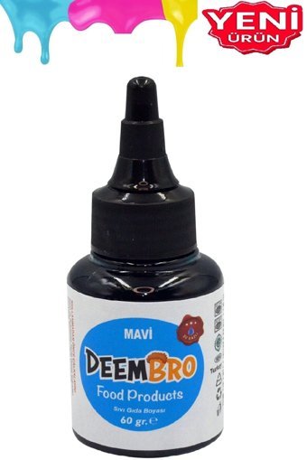 Deembro Kırmızı Mavi Sarı Sıvı Gıda Boyası 3x60 gr