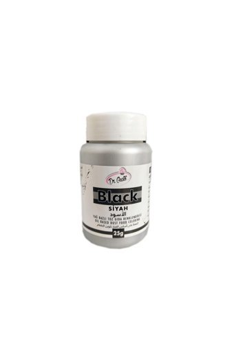 Dr. Gusto Siyah Yağ Bazlı Toz Gıda Boyası 25 gr