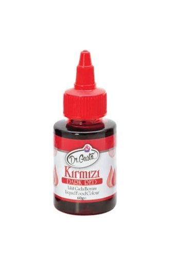 Dr. Gusto Kırmızı Su Bazlı Sıvı Gıda Boyası 60 gr