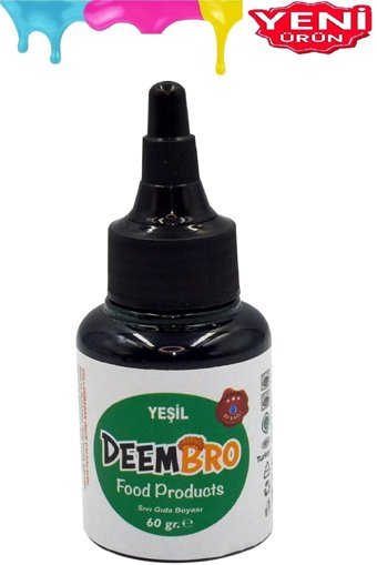 Deembro Kırmızı Mavi Mor Sarı Yeşil Pembe Su Bazlı Sıvı Gıda Boyası 6x60 gr