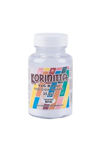 Korinitta Beyaz Yağ Bazlı Toz Gıda Boyası 25 gr