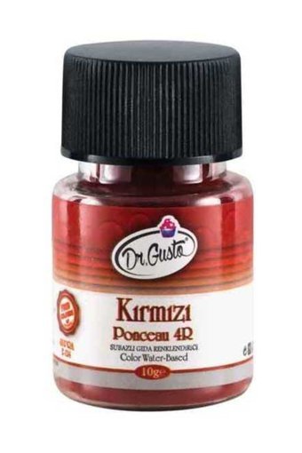 Dr. Gusto Kırmızı Su Bazlı Toz Gıda Boyası 10 gr
