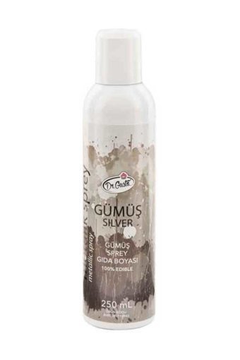 Dr. Gusto Gümüş Sprey Gıda Boyası 250 ml