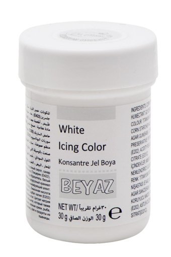 Dr. Gusto Beyaz Jel Gıda Boyası 30 gr