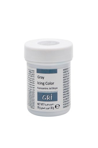 Dr. Gusto Gri Jel Gıda Boyası 30 gr