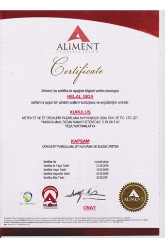 Doçent Kavurma Dilimli Teneke 1 kg