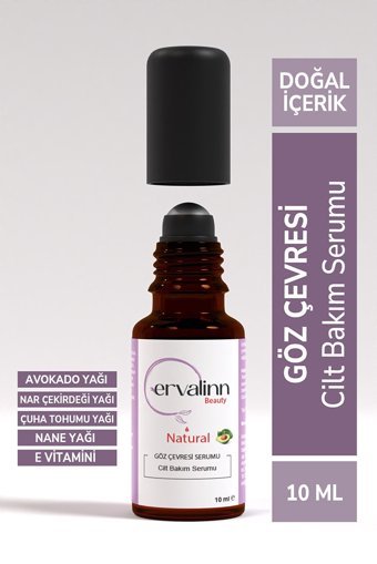 Ervalinn Natural Aydınlatıcı Kırışıklık Karşıtı Göz Altı Torba Karşıtı Gece Gündüz Serumu 10 ml