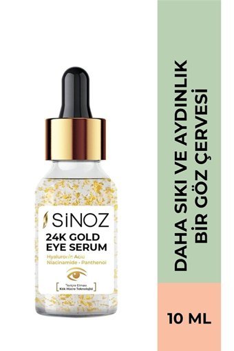 Sinoz 24K Gold Aydınlatıcı Kırışıklık Karşıtı Gece Gündüz Serumu 10 ml